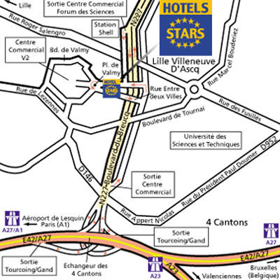 Hotel Du Stade Ex Kyriad Direct Lille Est Stade Pierre Mauroy Villeneuve-d'Ascq